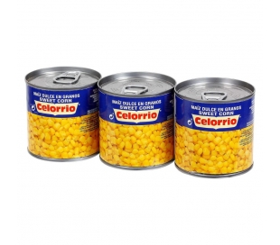 MAIZ DULCE, LATA CELORRIO PACK 3X140 GRS.