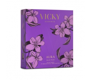 ESTUCHE FRAGANCIA MUJER AURA BLUE PEAR VICKY MARTIN BERROCAL 100 ML+20 ML