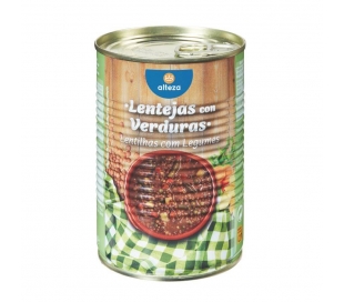 LENTEJAS CON VERDURAS ALTEZA 430 GR.