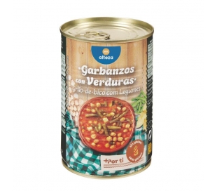 GARBANZOS CON VERDURAS ALTEZA 440 GR.