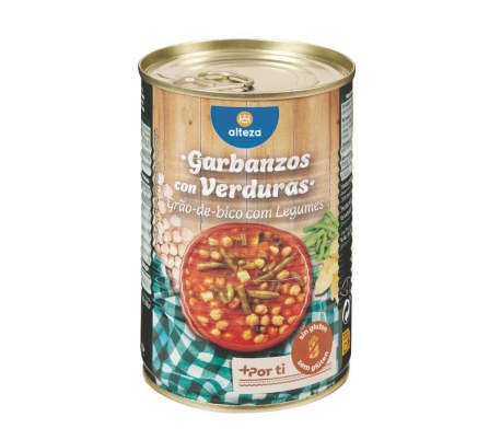 GARBANZOS CON VERDURAS ALTEZA 440 GR.