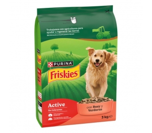 COMIDA PERRO CON BUEY FRISKIES 3 KG.