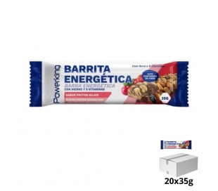 BARRITA ENERGÉTICA FRUTOS ROJOS POWERKING 20X35 GR.