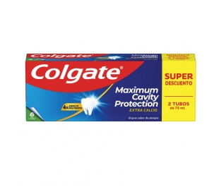 PASTA DENTAL MAXIMUM CARIES PROTECTION COLGATE PACK 2X75 ML.