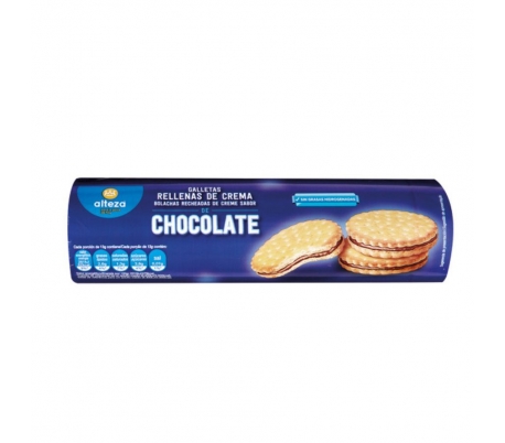 GALLETAS RELLENAS CREMA CHOCOLATE ALTEZA 250 GR.