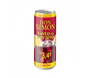 TINTO VERANO SABOR LIMON DON SIMON 330 ML.LATA