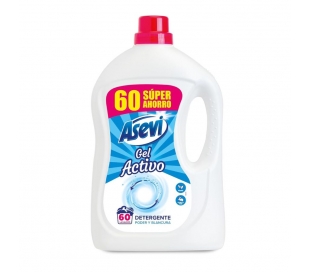 DETERGENTE LÍQUIDO GEL ACTIVO ASEVI 56 LAVADOS.