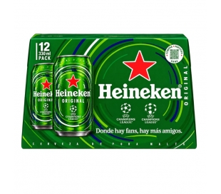 CERVEZA ORIGINAL HEINEKEN PACK 12X33 CL.LATA