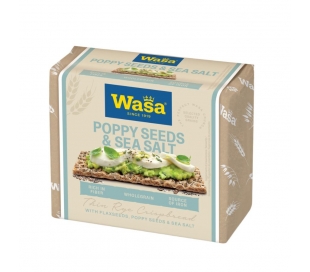 PAN POPPY SEEDS & SEA SALT WASA 245 GR.