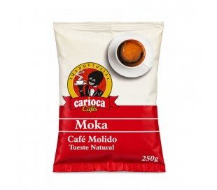 CAFÉ TUESTE NATURAL MOLIDO MOKA CARIOCA 250 GR.