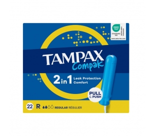TAMPON COMPAK REGULAR TAMPAX 22 UN.