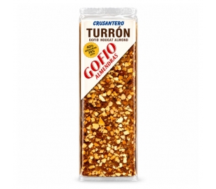 TURRON DE GOFIO CON ALMENDRAS EL CRUSANTERO 140 GR.