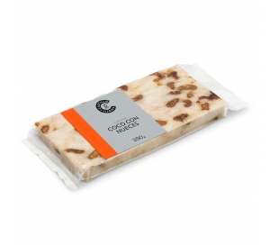 TURRÓN COCO CON NUECES CARAMELIZADAS CASTILLO DE JIJONA 250 GR.