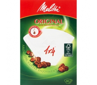 FILTROS 1X4 CAFE PAPEL MELITTA 40 UN.