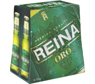 CERVEZA PREMIUM QUALITY REINA ORO BOT. 6X25 CL.