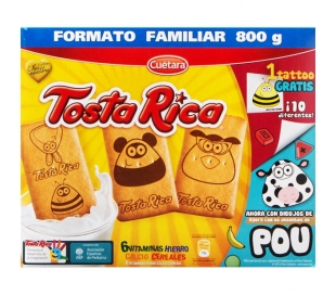 GALLETAS TOSTA RICA CUETARA 860 GR.