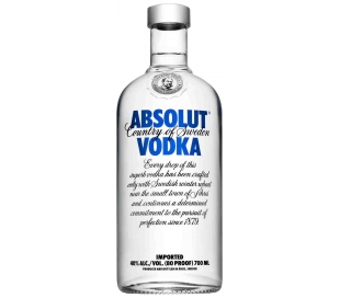 VODKA 40% ALC. VOL. ABSOLUT 70 CL.