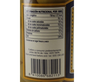 ACEITUNAS MANZ.ENTERAS YBARRA FRASCO 120 GR.