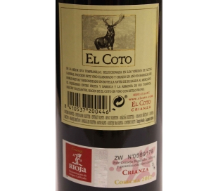 VINO TINTO CRIANZA EL COTO 375 ML.