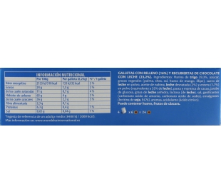 GALLETAS ESTRELLA CHOCOLATE CON LECHE PRINCIPE 150 GR. 4 UN.
