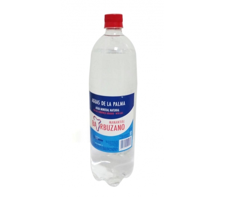 AGUA MINERAL NATURAL CON GAS AGUAS DE LA PALMA 1,5 L.