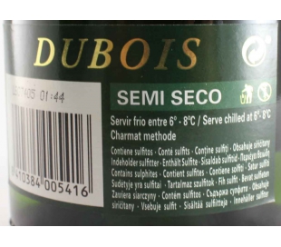 CAVA SEMISECO DUBOIS 75 CL.