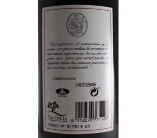 VINO TINTO CRIANZA CUEVAS ALTAS 75 CL.