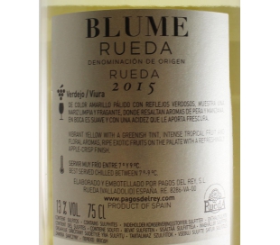 VINO BLANCO JOVEN BLUME 75 CL.