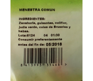 MENESTRA COMUN JV 450 GR.