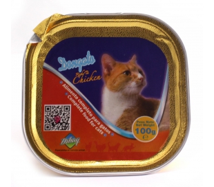 COMIDA GATOS PATE POLLO DONGATO 100 GR.