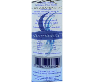 AGUA MINERAL NATURAL FONTEIDE 500 ML.