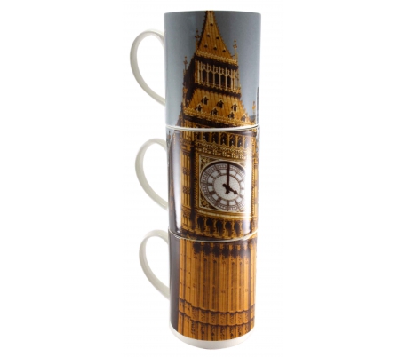 JARRA MUGS CIUDADES 3 UD.