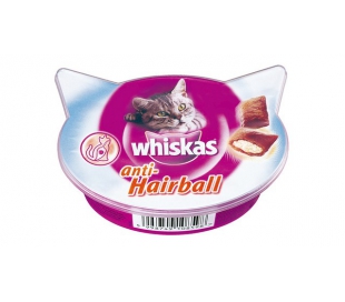 COMIDA GATOS ANTI-HAIRBALL WHISKAS 60 GR.