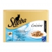 COMIDA GATO SALMÓN,BACALAO Y ATÚN SHEBA PACK 4X85 GR.