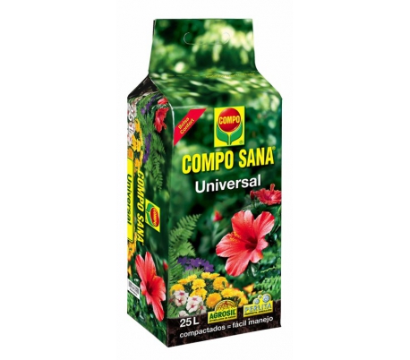 SUBSTRATO UNIVERSAL DE TURBA COMPO-SANA. 25 L.