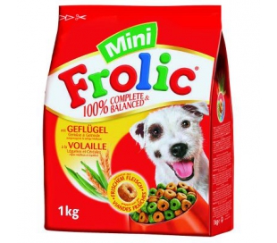 COMIDA PERROS AVE VERDURAS CEREA. FROLIC 1 KG.