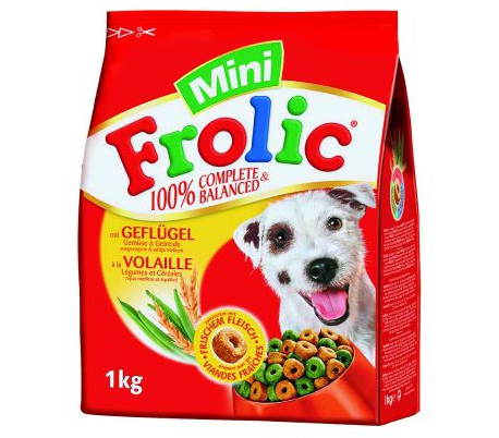 COMIDA PERROS AVE VERDURAS CEREA. FROLIC 1 KG.