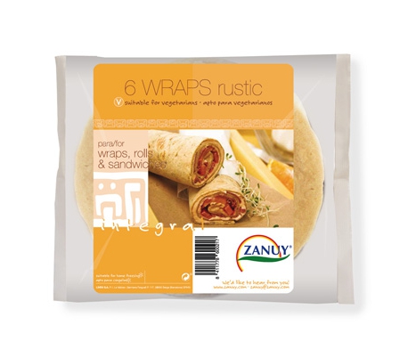 FAJITAS WRAPS INTEGRAL ZANUY 240 GR.