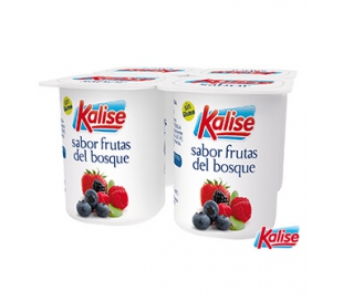 YOGUR SABOR FRUTA BOSQUE KALISE PACK 4X125 GRS.