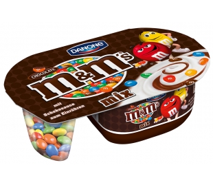 YOGUR CON CREMA CHOCOLATE M&M MIX DANONE 120 GRS.