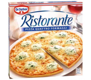 PIZZA QUATRO FORMAGGI RISTORANTE 340 GR.