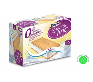 HELADO SANDWICH NATA SIN AZUCAR ROYNE PACK 6X50 GRS.