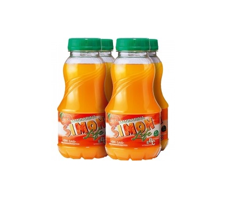 REFRESCO MANDARINA SIMON LIFE PACK 4X200 GRS.