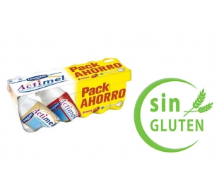 YOG. L-CASEI ACTIMEL SABORES DANONE PACK 12X100 GRS.