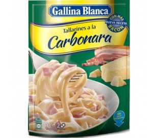 TALLARINES CARBONARA GALLINA BLANCA 143 GR.