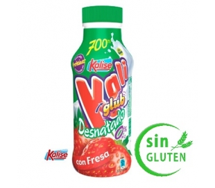 YOGUR LIQUIDO DESNATADO FRESA KALISE 750 ML.