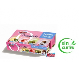 YOGUR DESNATADO FRESA+PIÑA+COCO+KIWI KALISE PACK 8X125 GRS.
