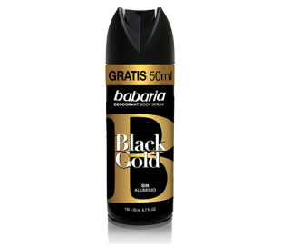 DESODORANTE BLACK GOLD FOR MEN BABARIA 150 ML.