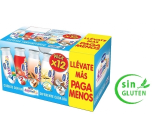 YOG. L-CASEI ACTIMEL MULTISABORES DANONE PACK 12X100 GRS.