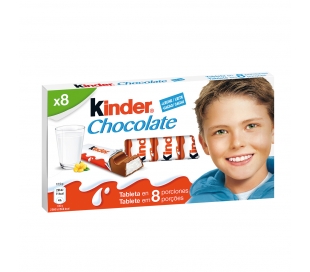 BARRITAS RELL.CHOCOLATE KINDER 100 GRS. 8 UDS.